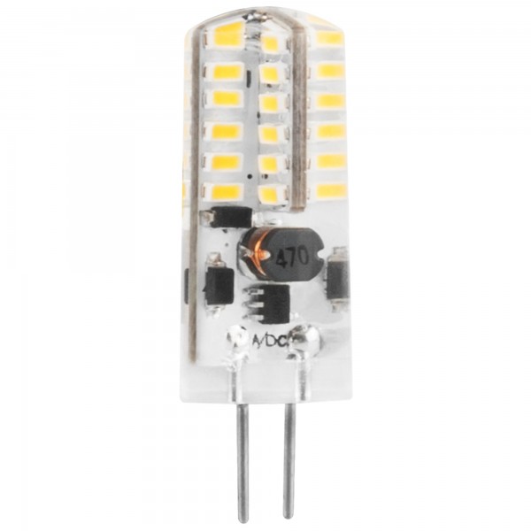 Bomb.led silicona g4 3w. 12v. calida (caja de 10 unidades)