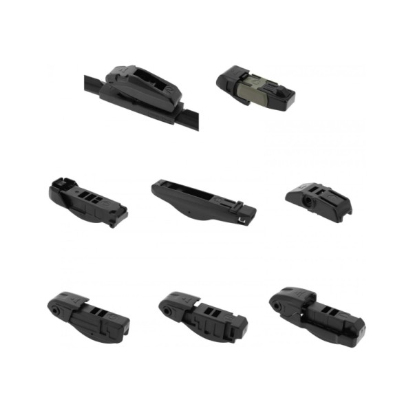 Escobilla Limpiaparabrisas Modelo Aquan61 Ultra Flex Series 24" 61 cm 1 Unidad con 8 Adaptadores