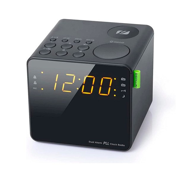 Muse m-187 cr black / radio despertador