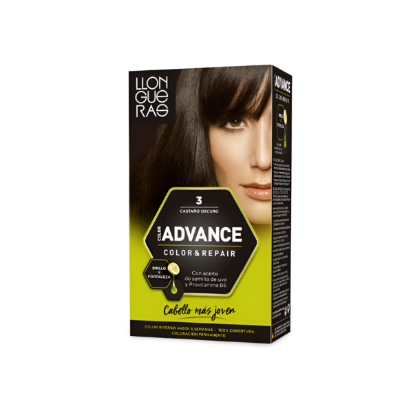 Llongueras Advance tinte Nº3 Castaño Oscuro