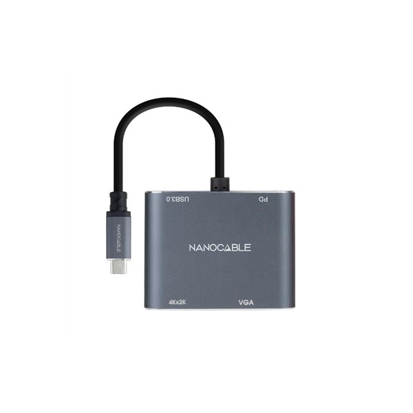Nanocable converosr usb-c a hdmi/vga/usb3.0/pd